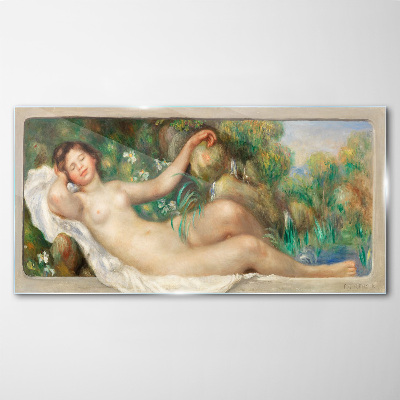 Schilderij op glas Vrede in de zomertuin