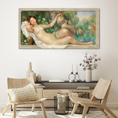 Schilderij op glas Vrede in de zomertuin