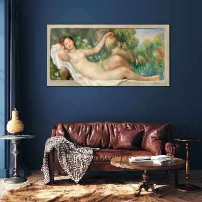 Schilderij op glas Vrede in de zomertuin