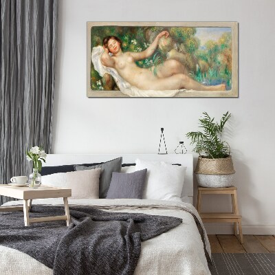 Schilderij op glas Vrede in de zomertuin