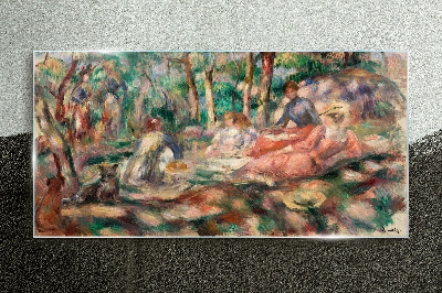 Schilderij op glas Een zomermiddag in het park