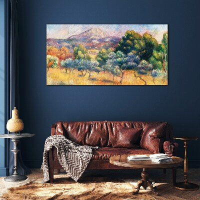 Glas foto Kleurrijk berglandschap