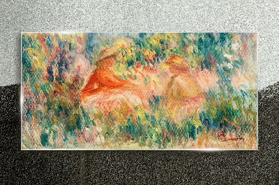 Foto op glas Een zomermiddag in de tuin