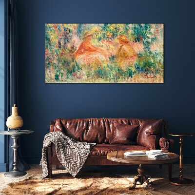 Foto op glas Een zomermiddag in de tuin