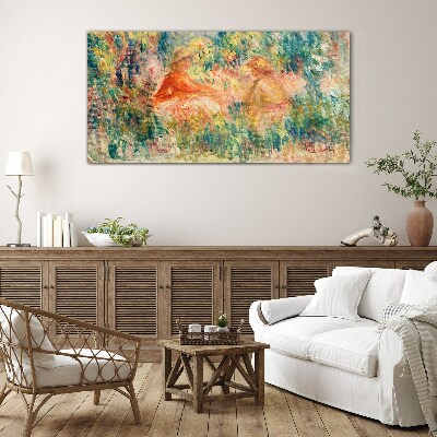 Foto op glas Een zomermiddag in de tuin