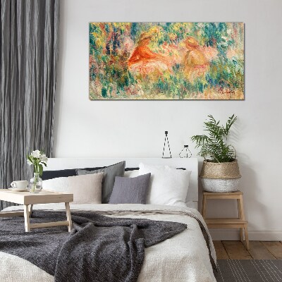 Foto op glas Een zomermiddag in de tuin