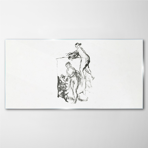 Schilderij op glas Een intieme ontmoeting