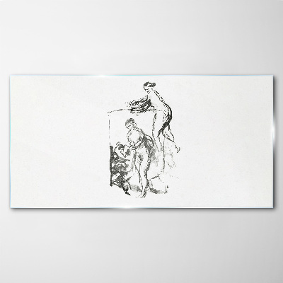 Schilderij op glas Een intieme ontmoeting