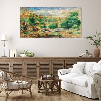 Glas foto Zomerlandschap