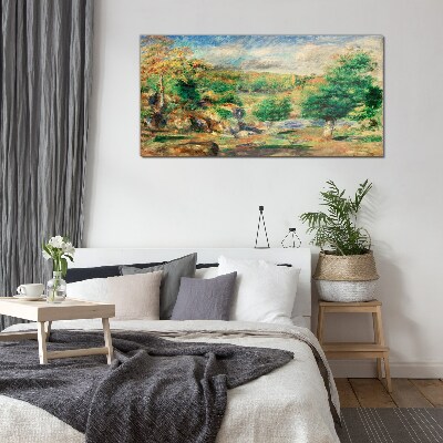 Glas foto Zomerlandschap