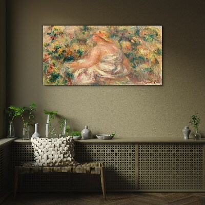 Schilderij op glas Een zomermoment in de tuin