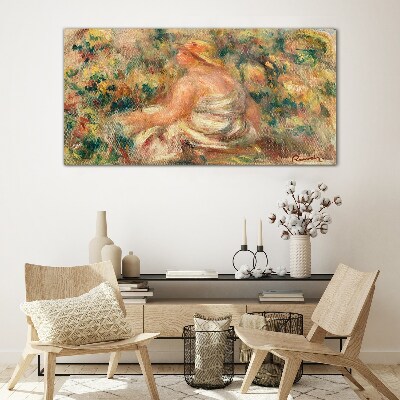 Schilderij op glas Een zomermoment in de tuin