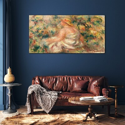 Schilderij op glas Een zomermoment in de tuin