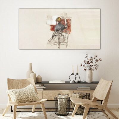 Glas foto Muziek in stilte