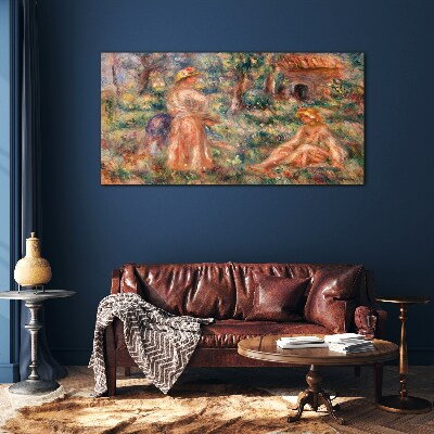 Glas foto Een zomermiddag in de tuin