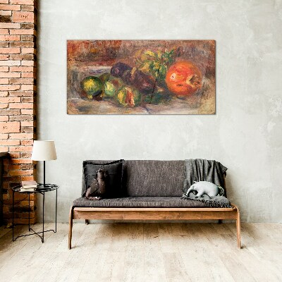 Foto op glas Stilleven met fruit