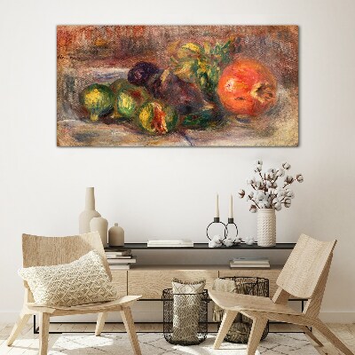 Foto op glas Stilleven met fruit