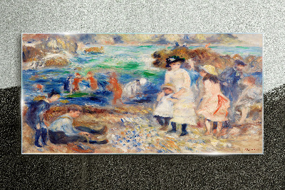 Schilderij op glas Een zomermiddag aan zee