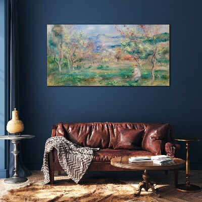 Foto op glas Lentelandschap