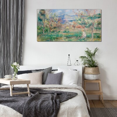 Foto op glas Lentelandschap