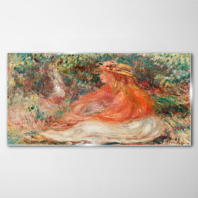 Glas foto Genieten van de zomerzon