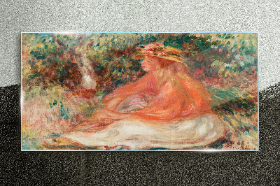 Glas foto Genieten van de zomerzon