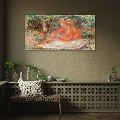 Glas foto Genieten van de zomerzon