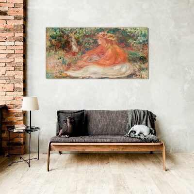 Glas foto Genieten van de zomerzon