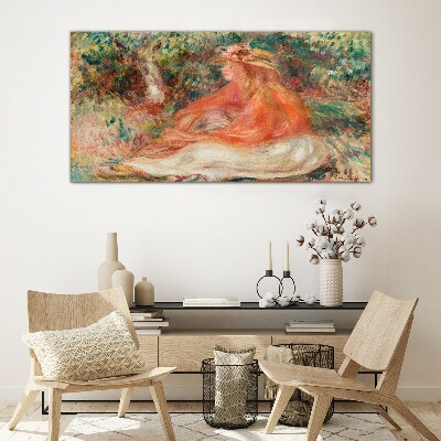 Glas foto Genieten van de zomerzon