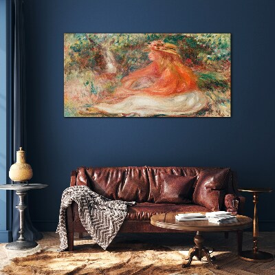 Glas foto Genieten van de zomerzon