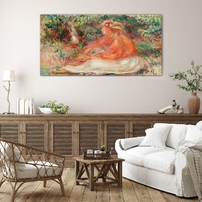 Glas foto Genieten van de zomerzon