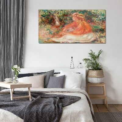 Glas foto Genieten van de zomerzon