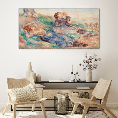 Foto op glas Kinderdromen in de weide