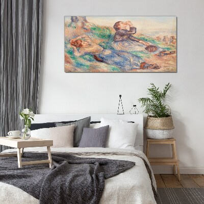 Foto op glas Kinderdromen in de weide