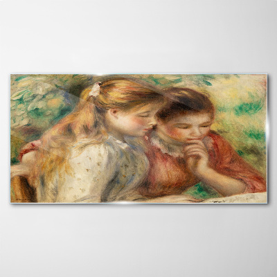 Foto op glas Reflecties van vrienden