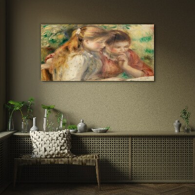 Foto op glas Reflecties van vrienden