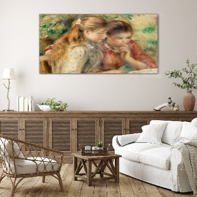 Foto op glas Reflecties van vrienden