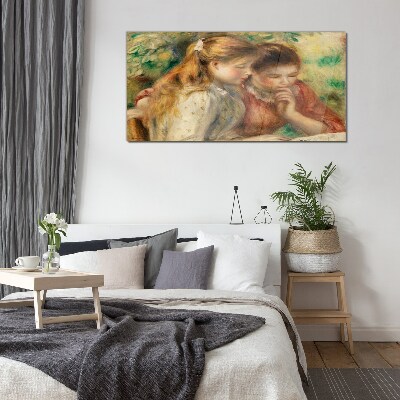 Foto op glas Reflecties van vrienden