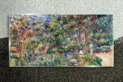 Foto op glas Een zomermiddag in het park