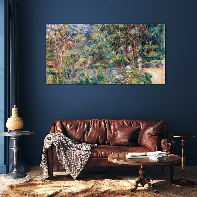 Foto op glas Een zomermiddag in het park