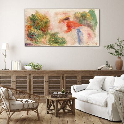 Glas foto Werken in de tuin