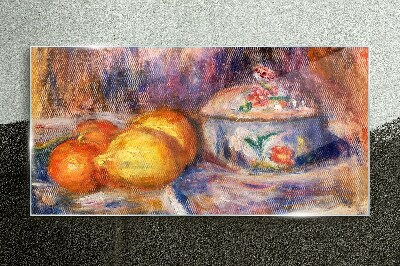 Foto op glas Stilleven met citroenen