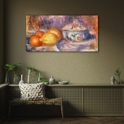 Foto op glas Stilleven met citroenen