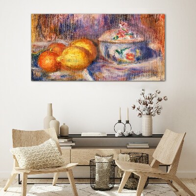 Foto op glas Stilleven met citroenen