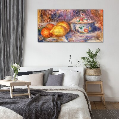 Foto op glas Stilleven met citroenen