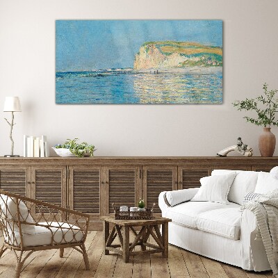 Foto op glas Kustkliffen bij daglicht