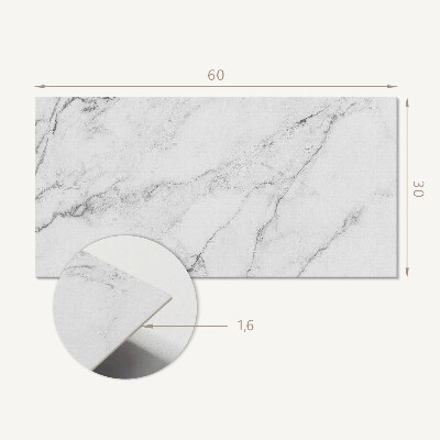 Vinyl wandpaneel Elegant wit marmer