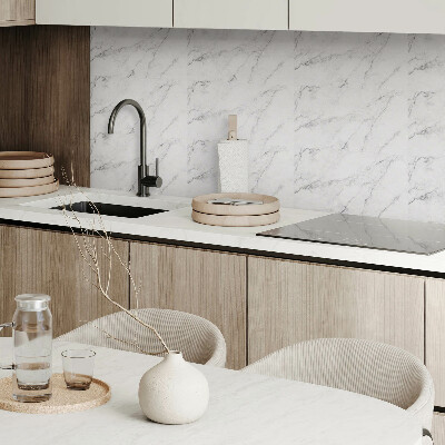 Vinyl wandpaneel Elegant wit marmer