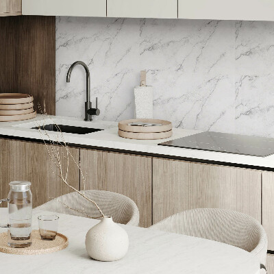 Vinyl wandpaneel Elegant wit marmer