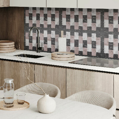 Vinyl wandbekleding Marmeren tegelpatroon